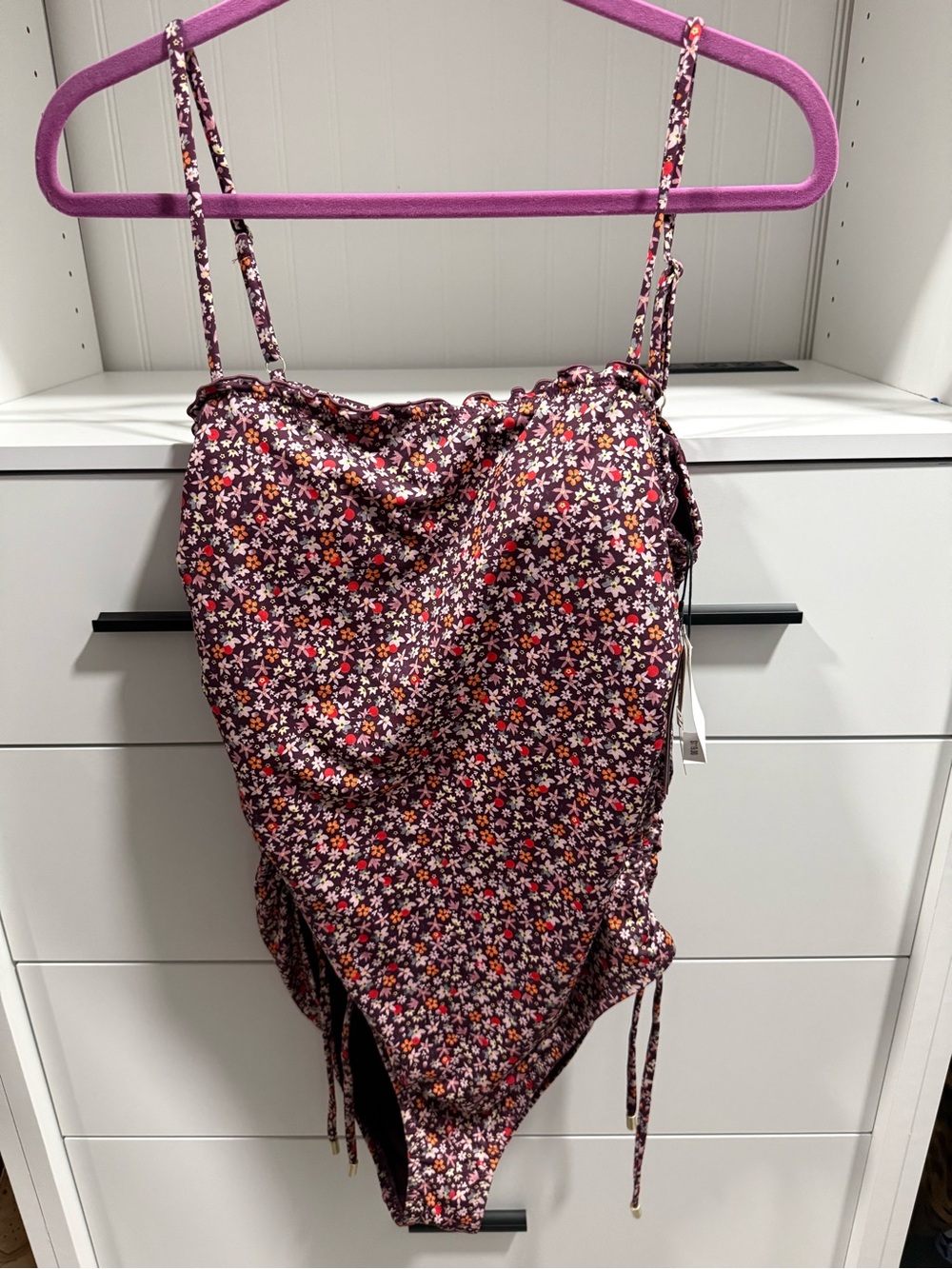 Sanctuary Purple Floral One-Piece Swimsuit
